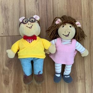 Vintage Eden DW Arthur doll Marc Brown PBS plush stuffed Toy Dolls 1996 cartoon